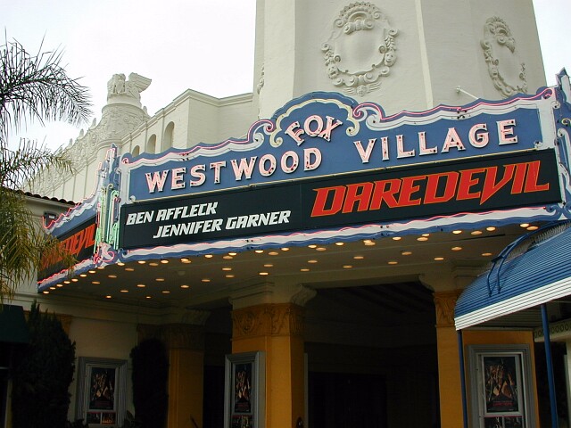 The signage of the Regency Village Theatre