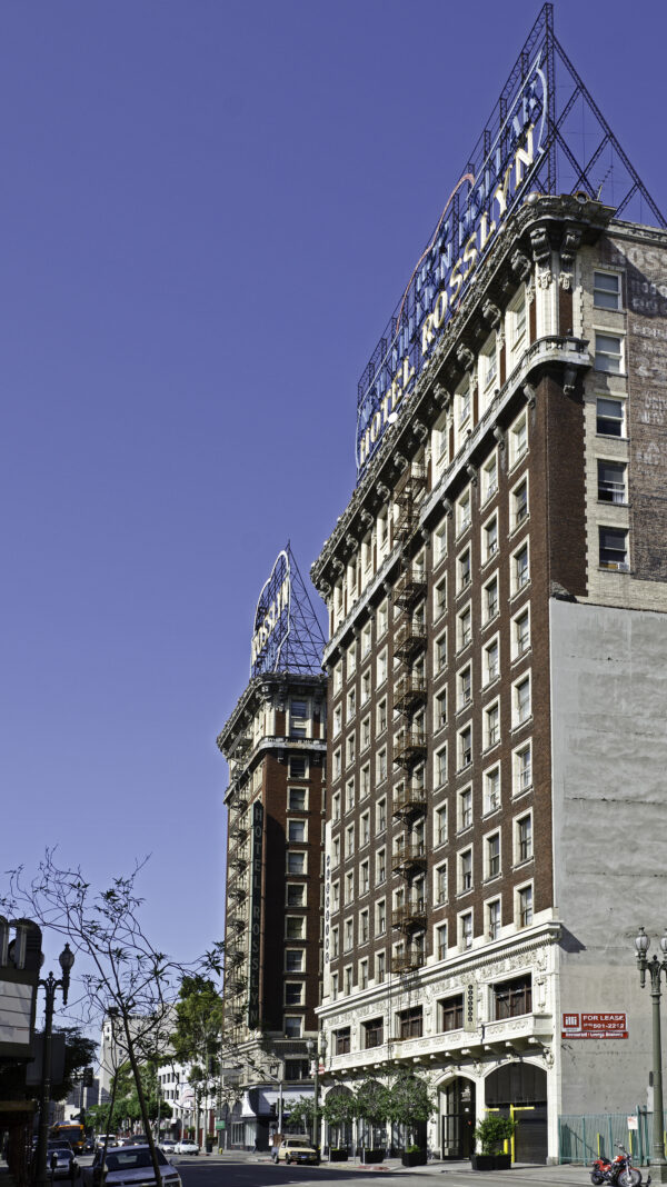 Side/Front view of the Rosslyn Hotel