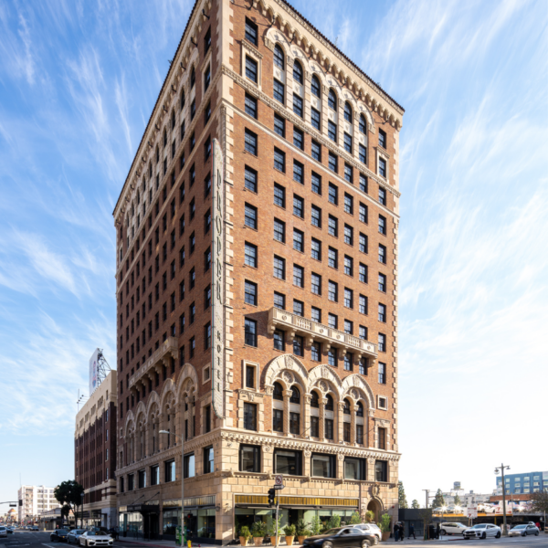 Corner view of the Downtown L.A. Proper Hotel