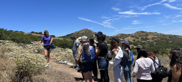 Heritage Project on a hike observing nature