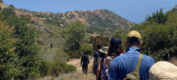 Heritage Project students hiking