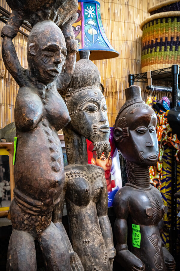Artisanal African sculptures