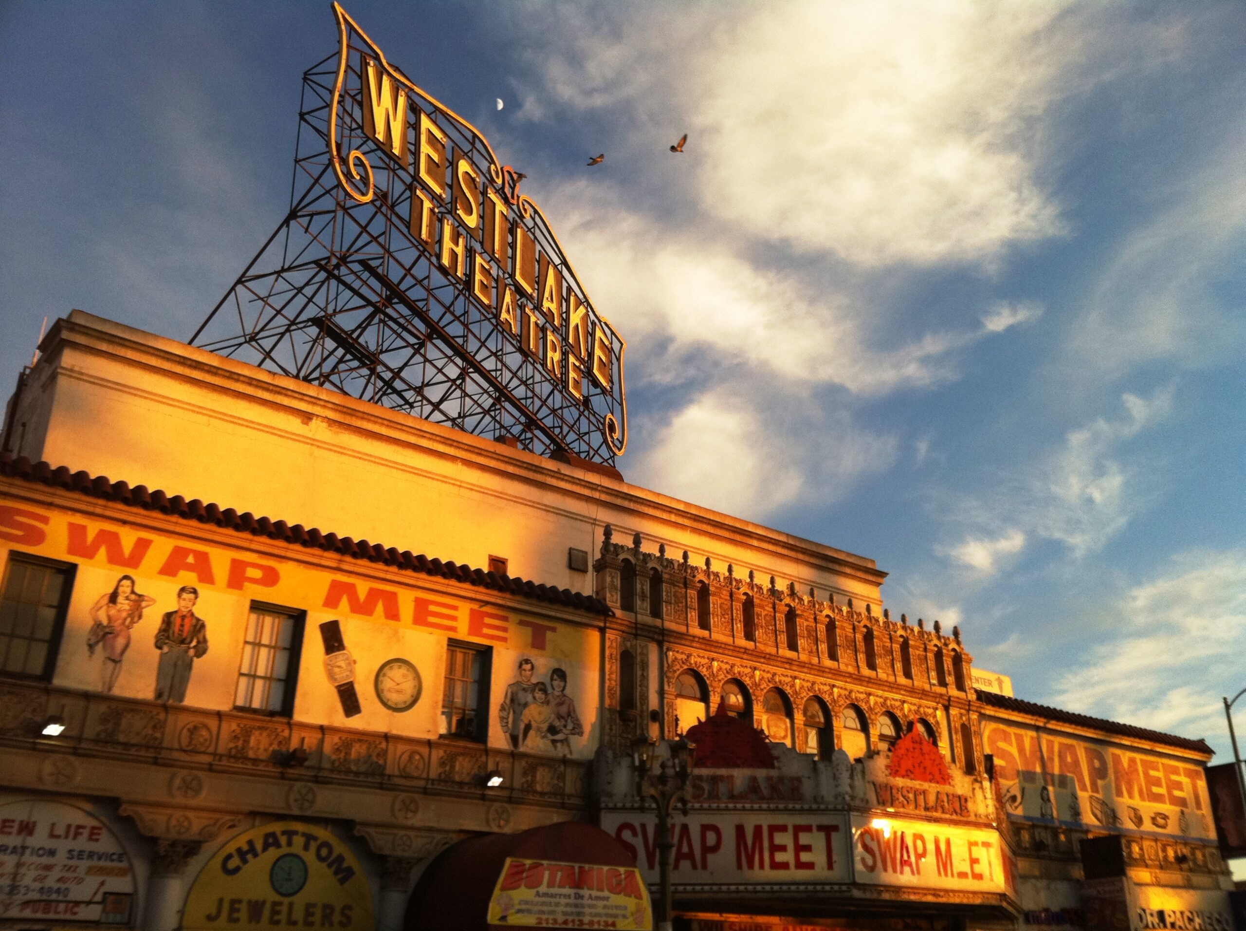 Westlake Theatre sign outside