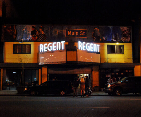 Front view of the Regent theater