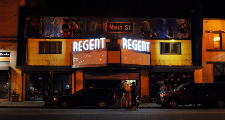 Front view of the Regent theater