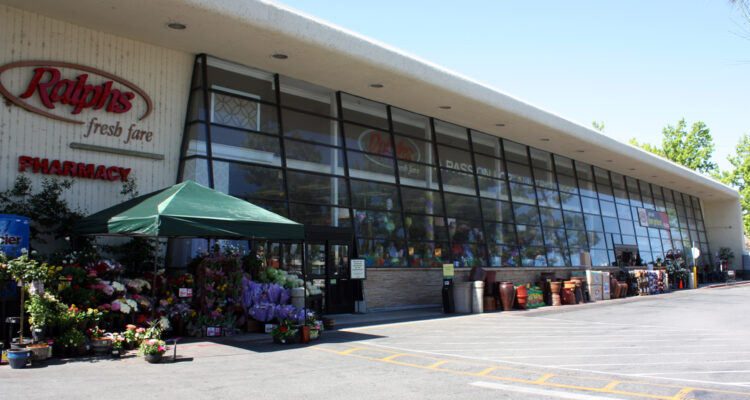 Side view of the Ralphs Market