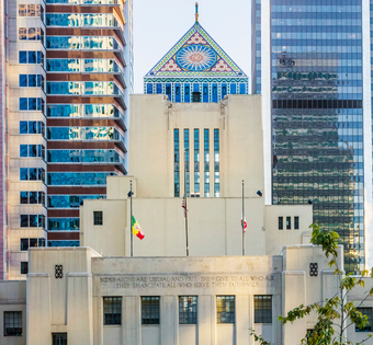 The Los Angeles Central Library in downtown Los Angeles.