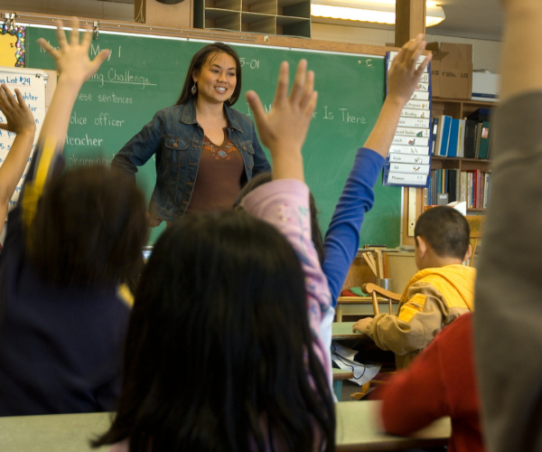 Teacher in classroom