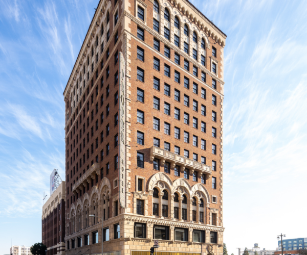 Corner view of the Downtown L.A. Proper Hotel