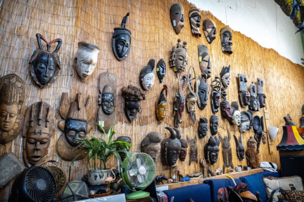 African Wall Masks on display