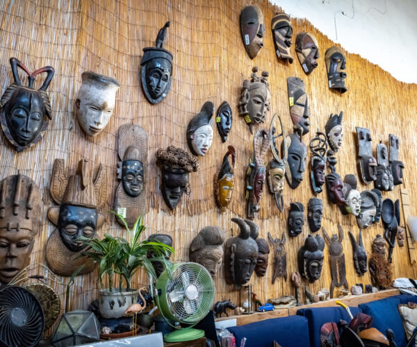 African Wall Masks on display