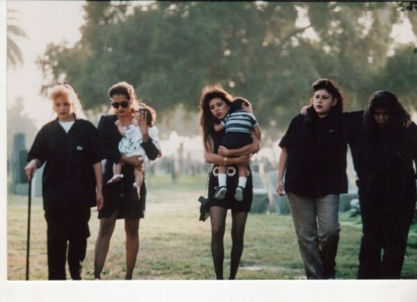 The girls in the funeral scene of Mi Vida Loca