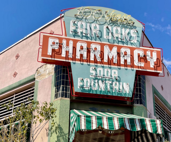 Exterior of Fair Oaks Pharmacy & Soda Fountain