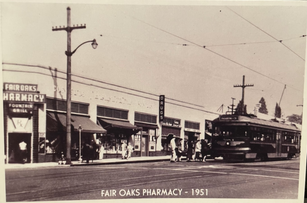 In 1951 Fair Oaks Pharmacy Postcard for sale at Soda Fountain