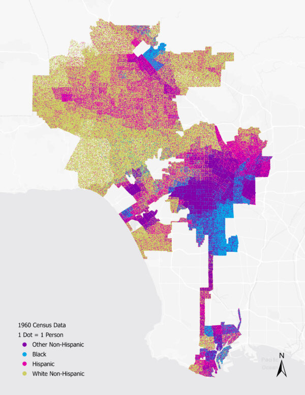Los Angeles Historical Housing & Land Use Study - 1960 Los Angeles racial demographic census data