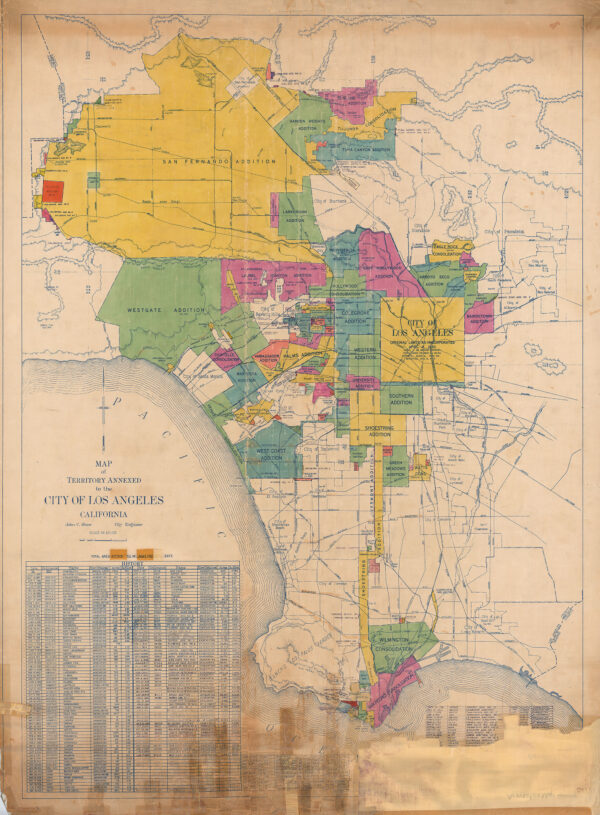 Los Angeles Historical Housing & Land Use Study - 1961 Annexations Map of Los Angeles