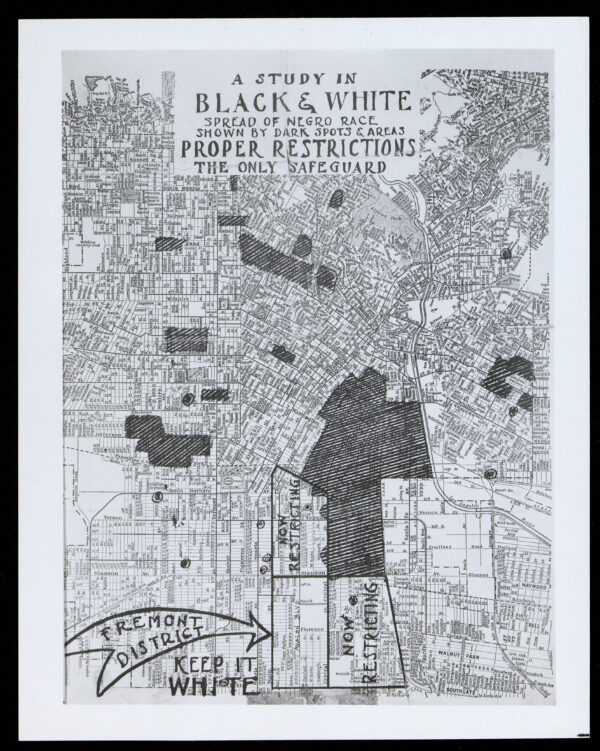 Los Angeles Historical Housing & Land Use Study - 1923 - 1930 Map of Los Angeles - A study in black & white spread