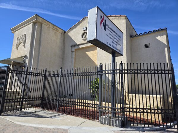 A view of New Congregational Missionary Baptist Church as seen from Vermont Avenue.