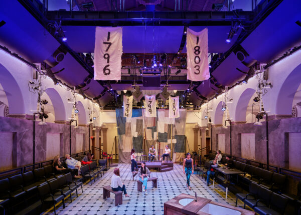 Dick Wolf Drama Center interior sanctuary theatre after construction.